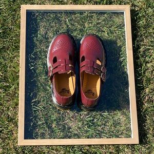 Dr. Martens Mary Janes Cherry Red